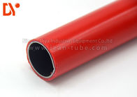 Colorful Plastic Coated Steel Tube Lightweight Round Shape For Lean Warehouse Shelves