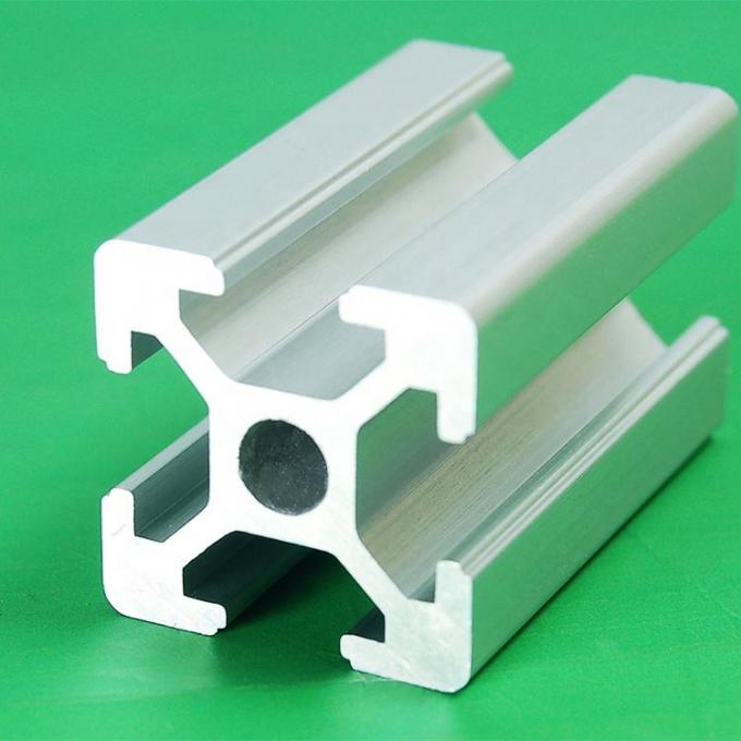 Groove Square Aluminium Profile สายการประกอบอุตสาหกรรม โปรไฟล์อลูมิเนียม 6063 0