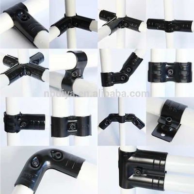 HJ-10 Factory Specialized Customize Pipe Fitting Lean Tube Connector Metal Single Metal Joint for Pipe Rack