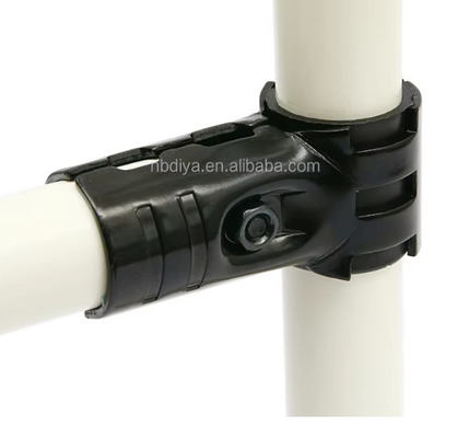 HJ-10 Factory Specialized Customize Pipe Fitting Lean Tube Connector Metal Single Metal Joint for Pipe Rack