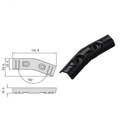 HJ-22 High Quality Steel Metal Tube Connector Fitting Box Packed for Lean System Pipes
