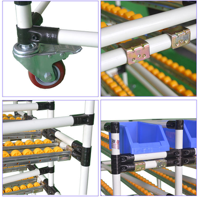 Plastic Coated Lean Pipe Joint Rack Customization For Industrial