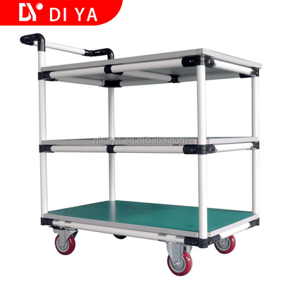 Logistic and Workshop hand push cart for warehouse for industrial easy pull and assemble