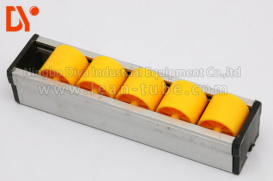 Structural Sliding Gravity Roller Track System PU Wheel Corrosion Resistance