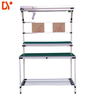 แอนติสตาติก workbench การประกอบง่าย ท่อท่อผอมสําหรับการประกอบผลิตภัณฑ์โรงงาน