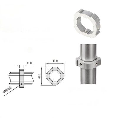 6005 T6 อลูมิเนียม Tube Fittings Lean Pipe Slider ติดตั้งแนวราบแหวน Slider จัดตั้ง