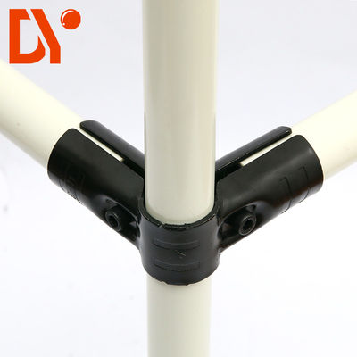 HJ-2 อุปกรณ์ประกอบท่อ Lean Pipes Joint / สายเชื่อมท่อ Lean Tube สําหรับ Workbench Trolley Cart Shelf
