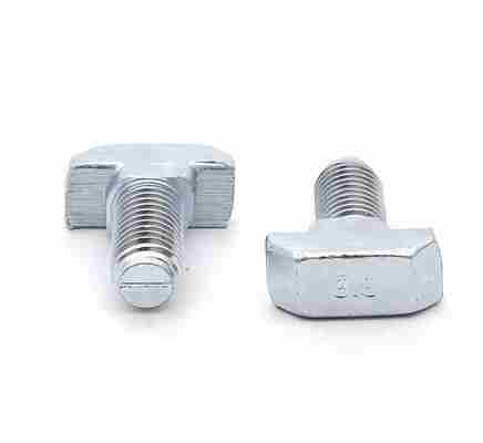 Custom M8x20 25 30 40 60 Hammer T Shaped Head Bolt for Slot 10mm Aluminium Profile Connector