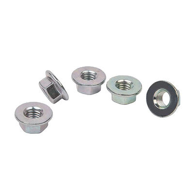 Custom Zinc Plated Carbon Steel M8 Round Hexagon Flat Flange Nut