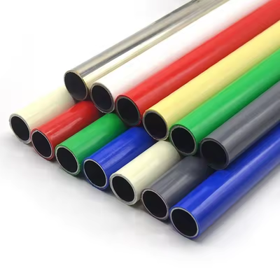 0.8-2.0mm Thickness PE Coated Industrial Lean Pipe Steel Tube